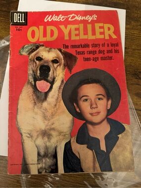 Walt Disney’s Old Yeller Dell Four Color‎ No. 869 Vintage 1957 Comic Book